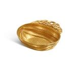 A gold melon-shaped 'peony' ear cup, 12th - 13th century 十二至十三世紀 金瓜棱形牡丹紋單耳盃 | Monochrome | 2023 ...