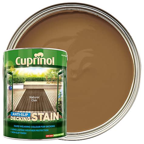 Cuprinol Anti-Slip Decking Stain - Natural Oak 5L | Wickes.co.uk