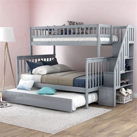 Twin Over Full Bunk Beds Stairs / Twin Over Full Bunk Bed with Desk: Best Alternative for ...