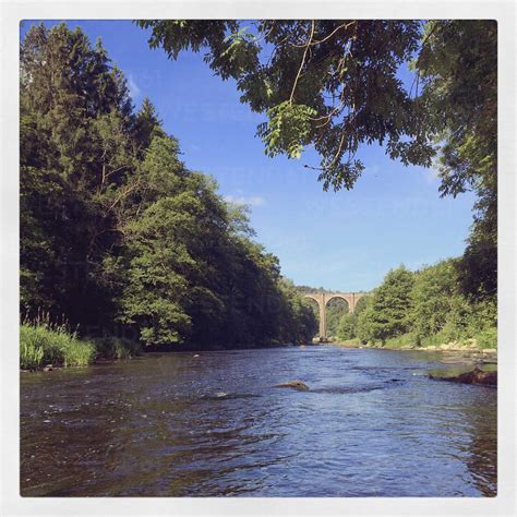 Belgium, Province Luxembourg, The Ardennes, Semois River stock photo