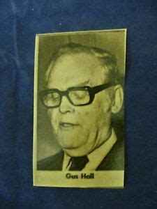 Vintage Gus Hall American Communist Party leader Vintage Wire Press Photo | eBay