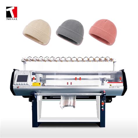 1KW Hat Knitting Machine , 52inch Auto Knitter Machine Single system