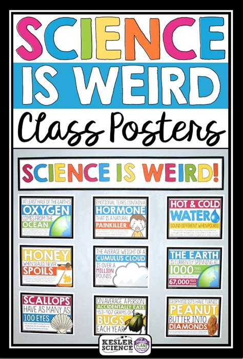 Science is Weird - Bulletin Board Classroom Posters | Science classroom ...