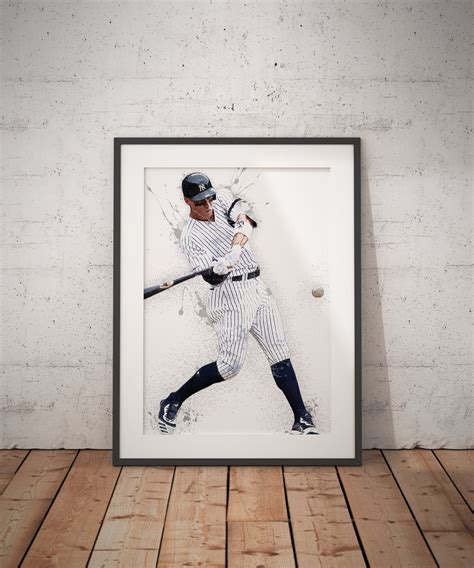 New York Yankees Poster / Aaron Judge Print / Premium Wall Art | Etsy