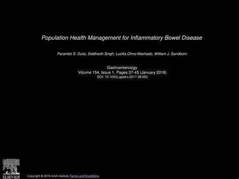 Population Health Management for Inflammatory Bowel Disease - ppt download