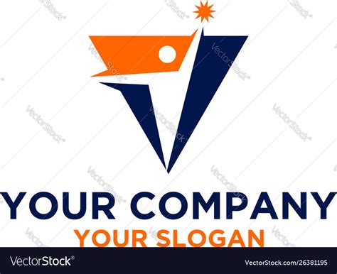 Leadership training logo design Royalty Free Vector Image