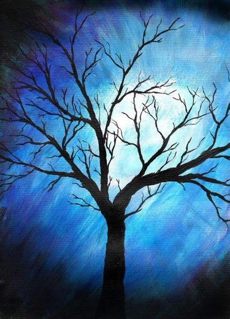 30 Easy Tree Painting Ideas for Beginners, Simple Acrylic Abstract Painting Ideas, Easy ...