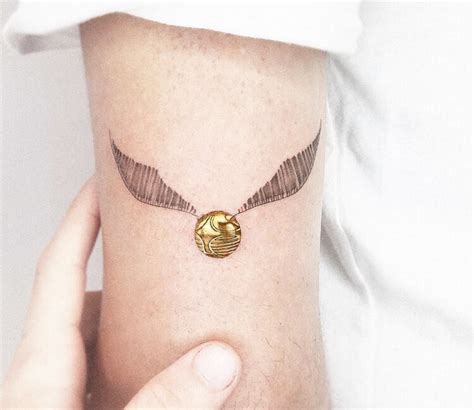 Harry Potter Golden Snitch Tattoo / Golden Snitch Tattoo Design - Officially licensed harry ...