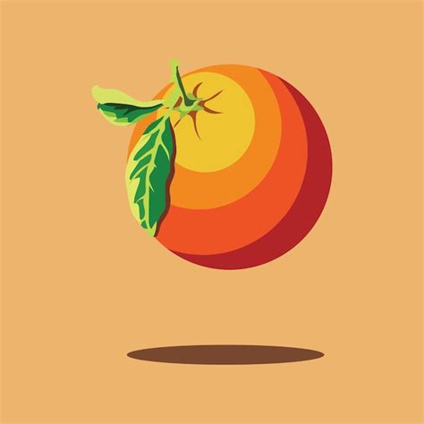 Premium Vector | Premium vector oranges fruit with orange background