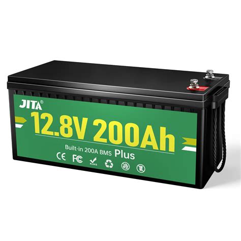 Buy JITA 12V 200Ah Plus LiFePO4 Battery Built-in 200A BMS, RV Deep ...