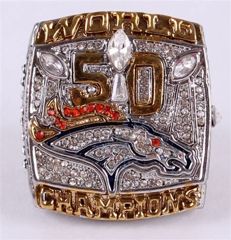 Von Miller Broncos High Quality Replica 2015 Super Bowl 50 Championship Ring | Pristine Auction
