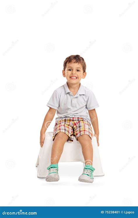 Smiling Kid Sitting on a Chair Stock Image - Image of happy, juvenile: 75238401