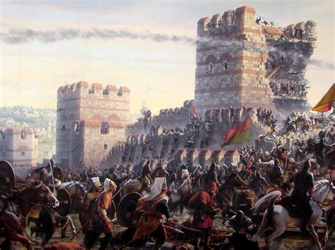 Janissaries storming the Wall of Constantinople | Fall of constantinople, Historical warriors