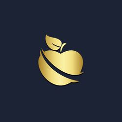 Golden pineapple logo design Royalty Free Vector Image