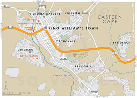 KING WILLIAMS TOWN Map