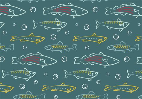 Hand Drawn Fish Pattern Vector 143912 Vector Art at Vecteezy