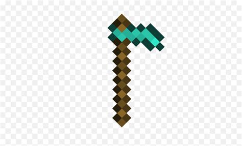 Download Hd Diamond Hoe - Minecraft Diamond Pickaxe Transparent Background Png,Diamond Pickaxe ...