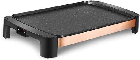 Review Electric Teppanyaki Table Grill, 56297.5CM Non-Stick Griddle 5 files with Adjustable ...