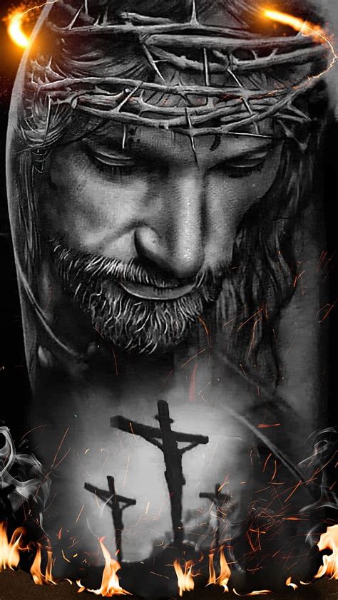 Jesus crucified, black and white, black and white, christ, cross ...