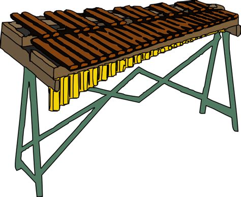 Black Clipart Xylophone - Gudang Gambar Vector PNG