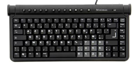 Clavier AZERTY Français / Arabe rétroéclairé Akor Minimax | Pearl.fr