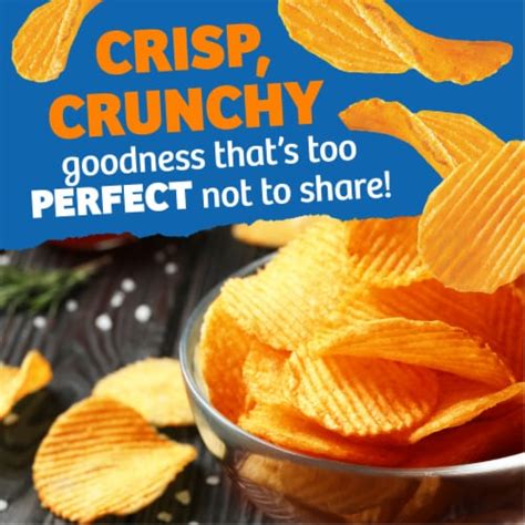 Kroger® Cheddar and Sour Cream Ripples Potato Chips Family Size, 12.5 ...