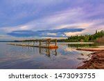 Morning at the Lake at Elk Island National Park image - Free stock ...