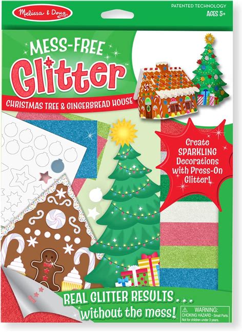 Amazon.com: Melissa & Doug Mess-Free Glitter - Christmas Tree ...