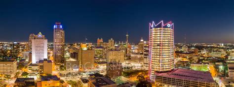 San Antonio Skyline Night Panorama | Bee Creek Photography - Landscape ...