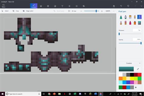 I’m re-texturing the new netherite armour to give it diamond accents. Thoughts? : Minecraft