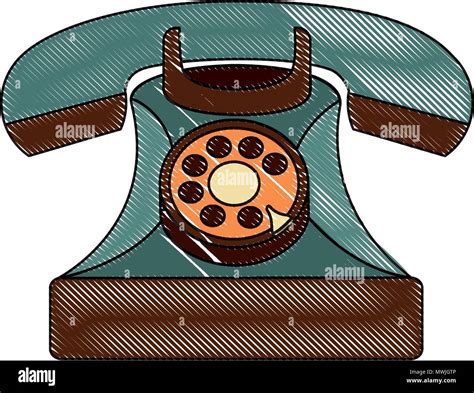 retro telephone vintage style vector illustration design Stock Vector ...