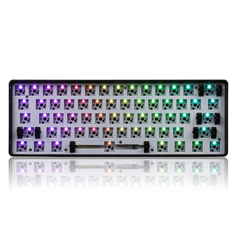 New Geek Customized GK61 Hot Swappable 60% RGB Keyboard Customized Kit ...