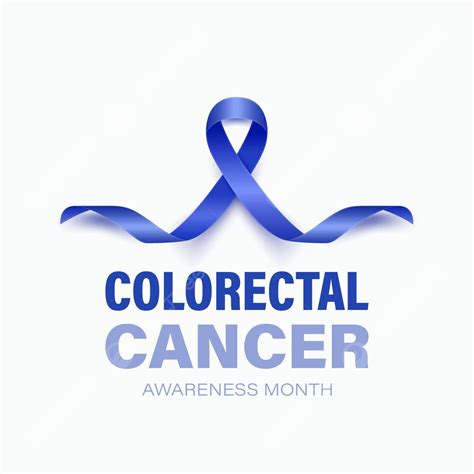 Dark Blue Ribbon Symbolizes Colorectal Cancer Awareness Colon Design ...