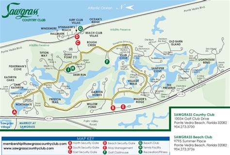 Sawgrass Country Club Map/Directions