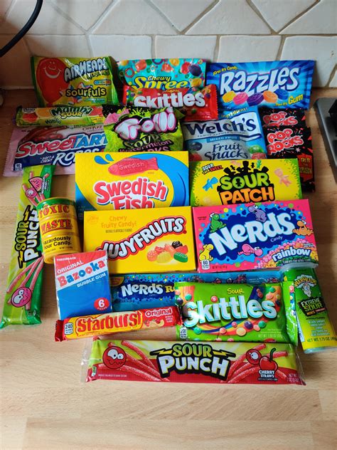 Amazing sour candy haul from USA from u/emergencyvacation- : r/snackexchange