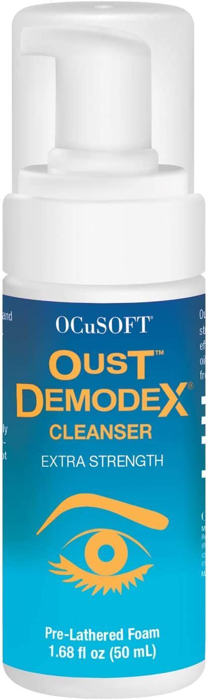 OCuSOFT Oust Demodex Cleanser Extra Strength Foam 50 Milliliters, Tea ...