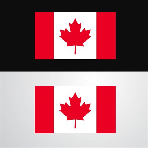 Canada Flag banner design 14344480 Vector Art at Vecteezy