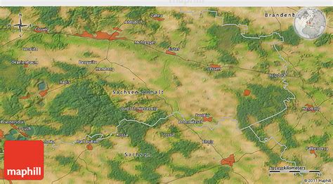 Satellite 3D Map of Torgau