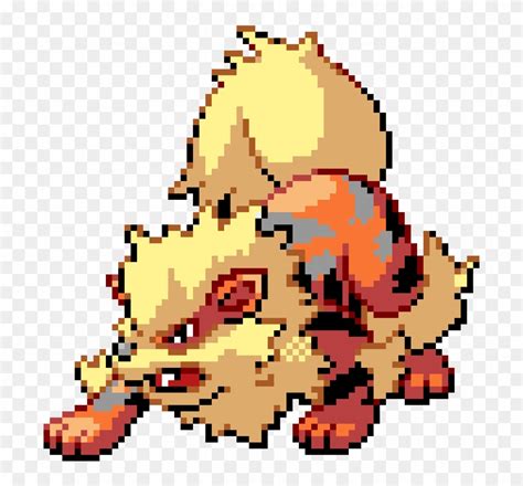 Arcanine - Arcanine Pixel Art Clipart (#1159748) - PikPng