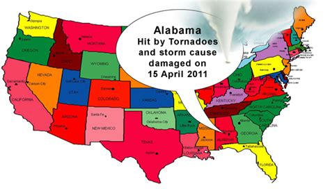 Alabama tornadoes bigger size location map