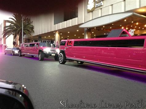 Pink Hummer Limo twins PanPacific | Limousines Hire Perth