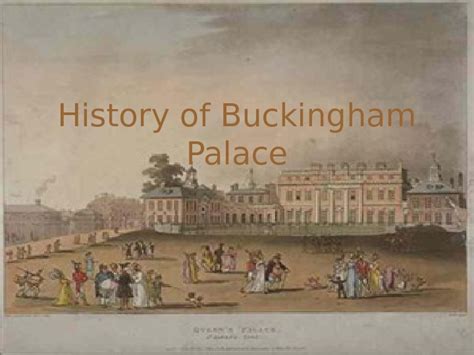 Buckingham Palace History of Buckingham Palace