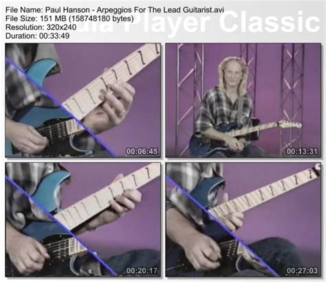 Paul Hanson - Arpeggios For The Lead Guitarist