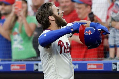 Bryce Harper’s first hit with Phillies is a home run