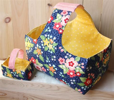 Fabric Baskets in 2 Sizes – Free Sewing Pattern – Sewing