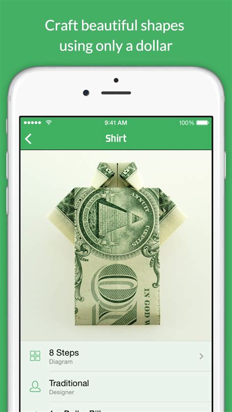 Dollar Bill Origami for iPhone - Download