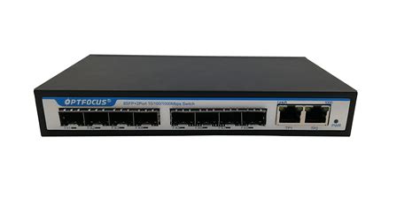 High Reliability Fiber Optic Switch 8 - Port Gigabit SFP 10 / 100 ...