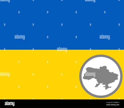 Flag and map of the Ukraine Stock Photo - Alamy