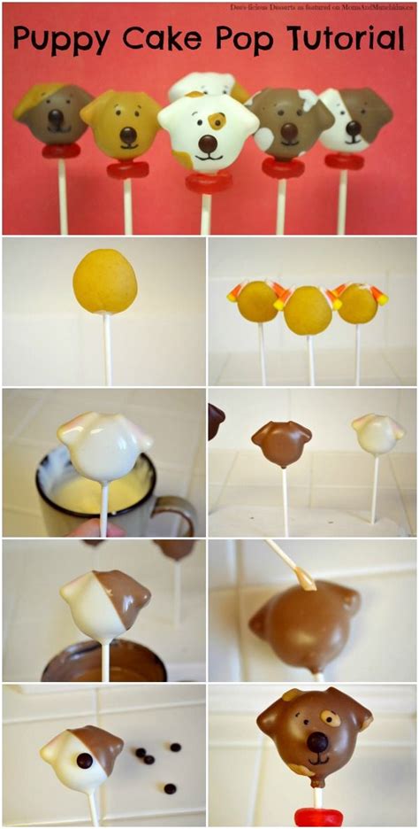 Dog Cake Pops Tutorial - Moms & Munchkins | Puppy cake, Cake pop tutorial, Cake pop decorating