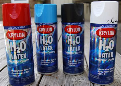 Craft Product Review: Krylon H20 Latex Spray Paint | Craft Test Dummies Water Based Spray Paint ...